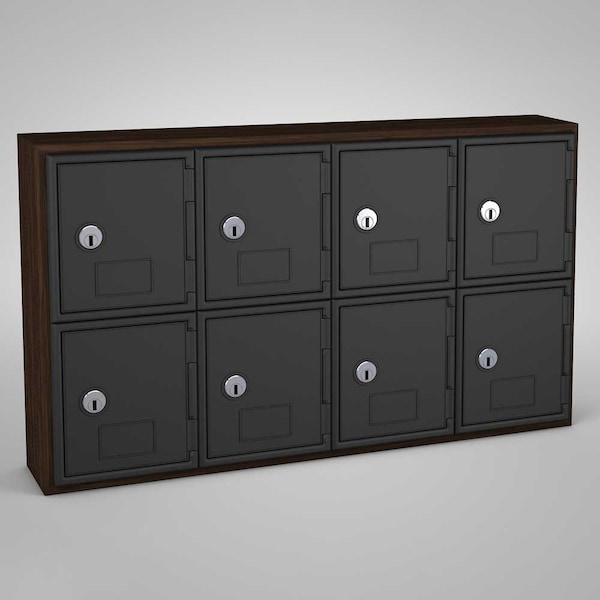 Sliding Door Indoor Enclosed Corkboard, 7